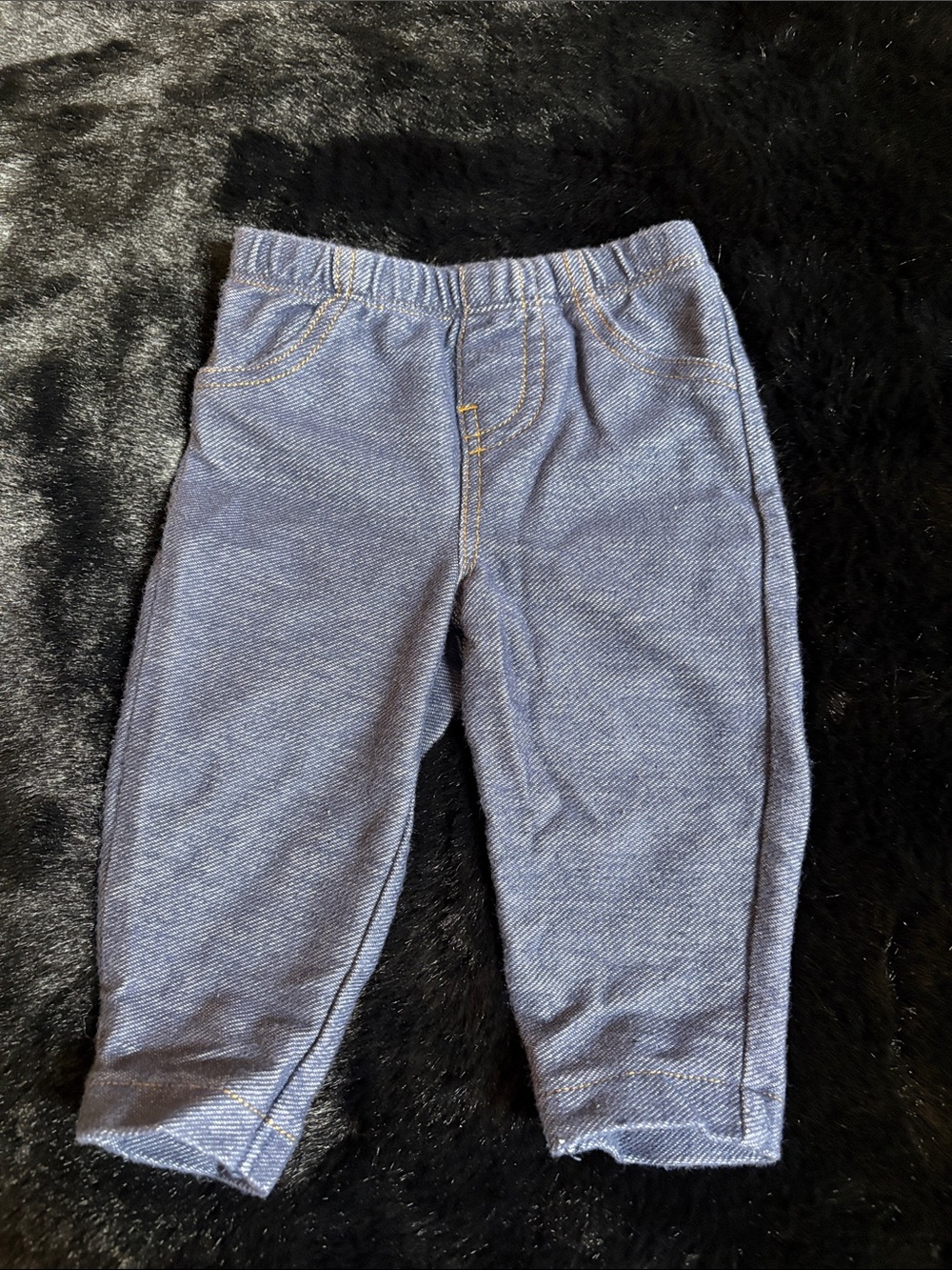 Carter's Heathered Blue Knit Denim Pants